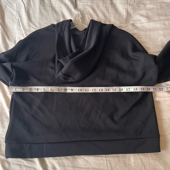 Sage Collective Relaxed Wide Sleeve Crop Hoodie S Black - Picture 8 of 10